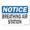 Signmission OSHA Notice Sign, Breathing Air Station, 18in X 12in Rigid Plastic, 12" W, 18" L, Landscape OS-NS-P-1218-L-19525 - alternate 1